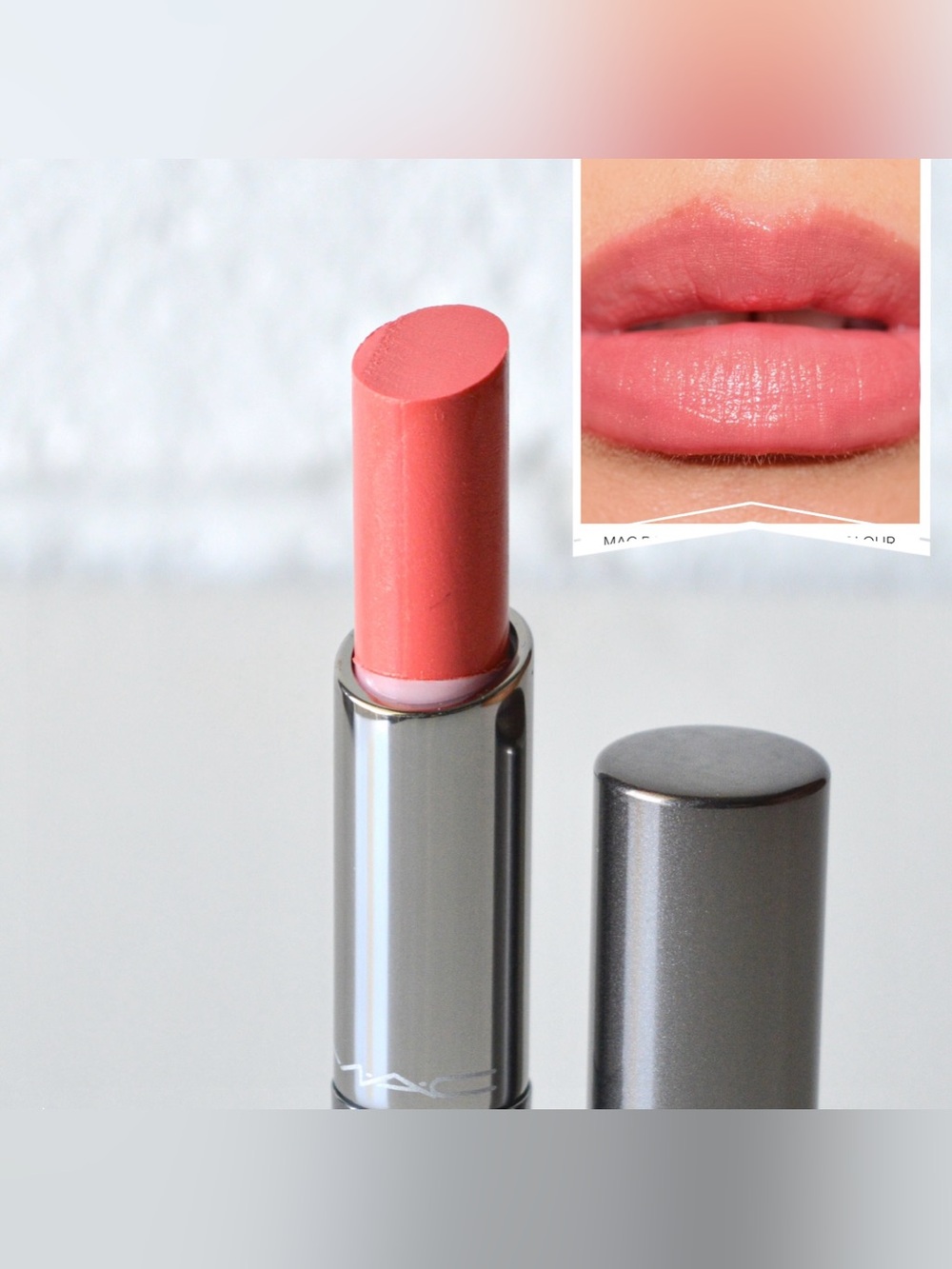 MAC Cosmetics Lipstick *BARE HUG* Huggable Lipcolour Limited Edition Coral